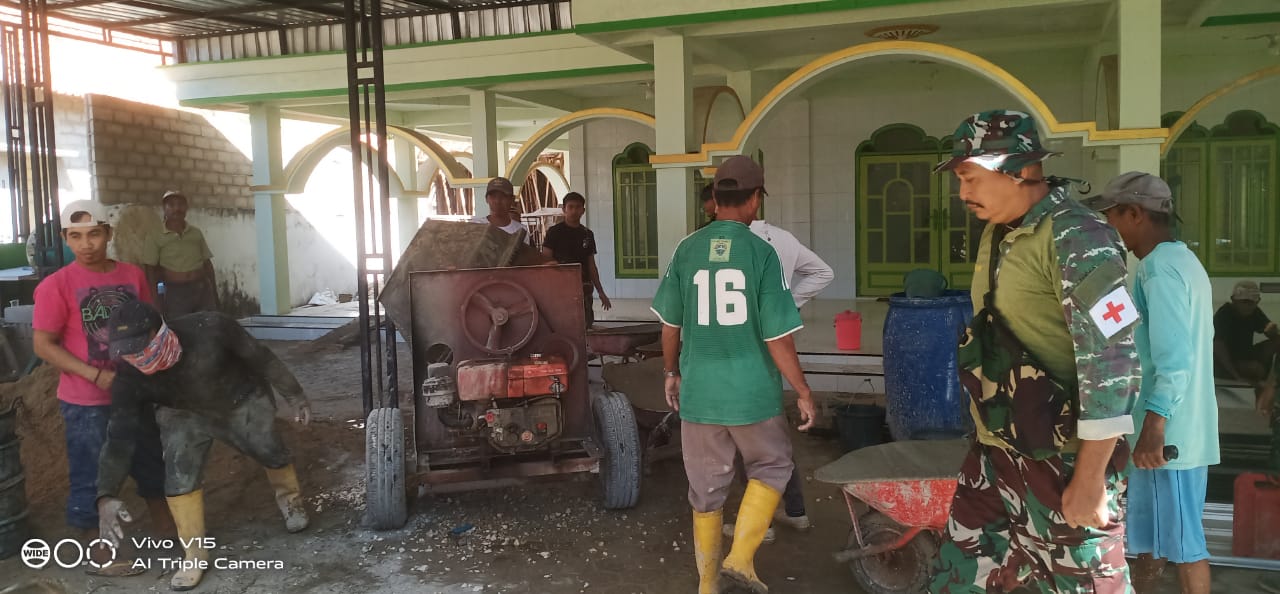 Pastikan Kesehatan Satgas TMMD Ke 121 Tim Kesehatan Kodim 0827/Sumenep Siaga di Lokasi