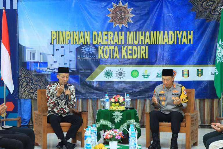 Awali Tugas Baru, Kapolres Kediri Kota Silaturahmi Pimpinan Daerah Muhammadiyah Kota Kediri