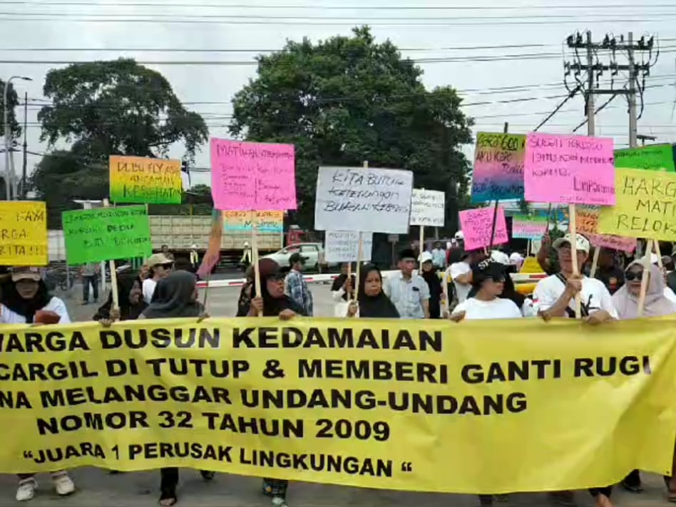 Warga Dusun Kedamaian Pasuruan Desak Relokasi Akibat Pencemaran PT Cargill