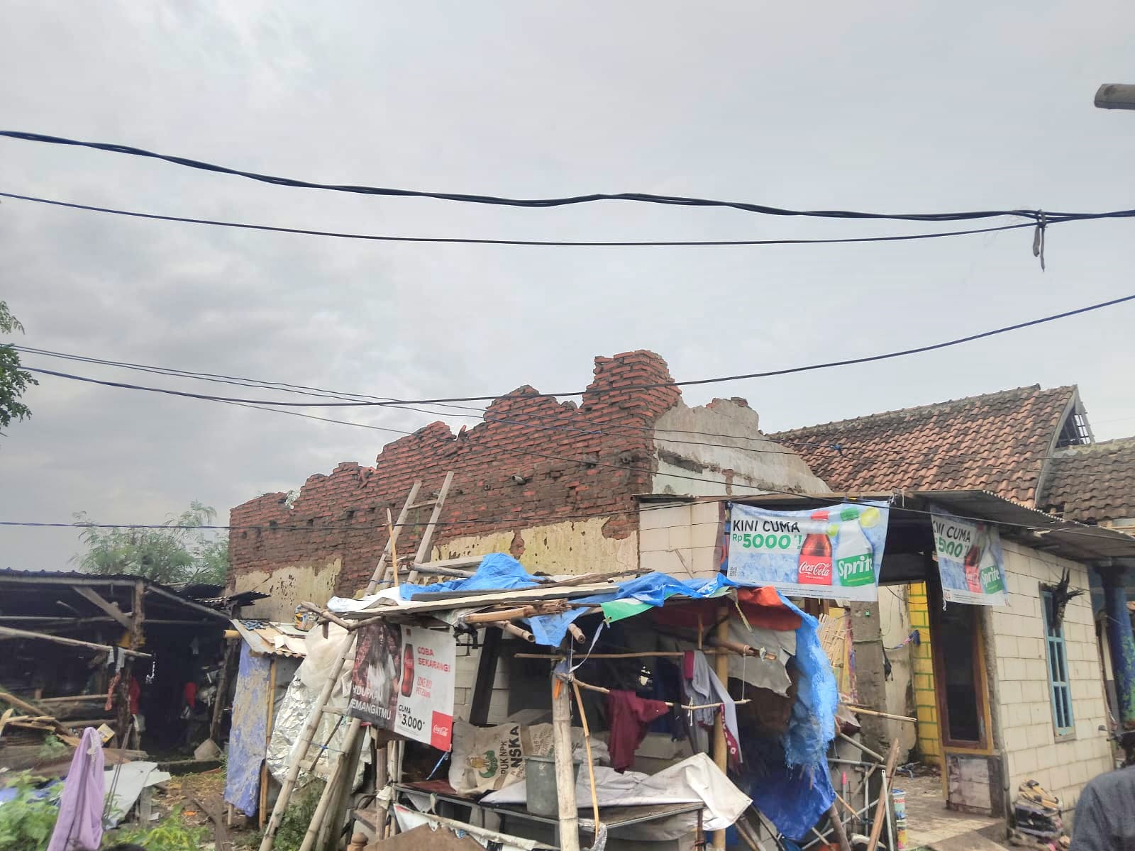 Enam Rumah Warga Rusak Diterjang Puting Beliung