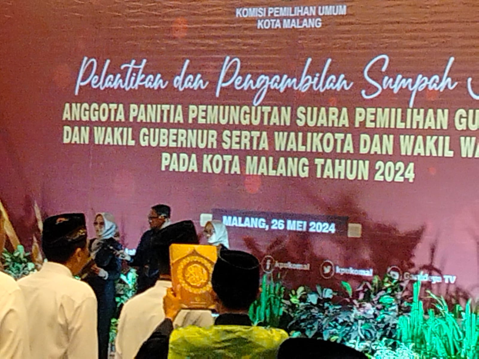 Dilantik KPU Kota Malang, Harapkan PPS Miliki Integritas