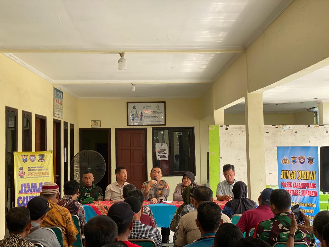 Polsek Karangpilang Tampung Aspirasi Warga, Perangi Judi dan Tawuran Remaja