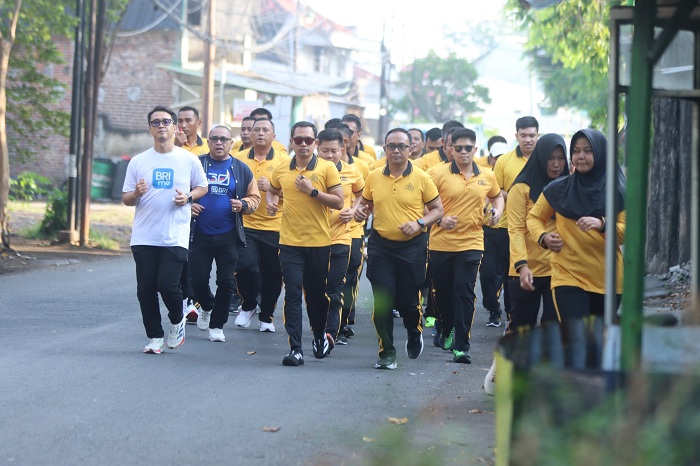 Polres Pasuruan Gelar Olahraga Bersama Peringati Hari Bhayangkara ke-80