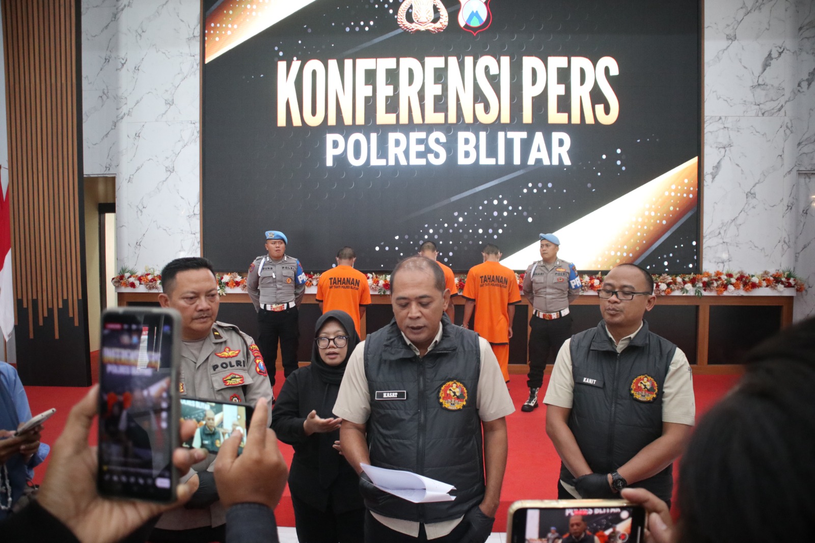 Ungkap Kasus Pengeroyokan, Sat Reskrim Polres Blitar Amankan 9 Pelaku