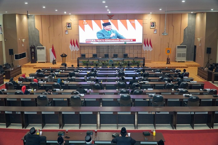 Forkopimda Lamongan Beserta Jajaran Ikuti Pidato Kenegaraan Presiden