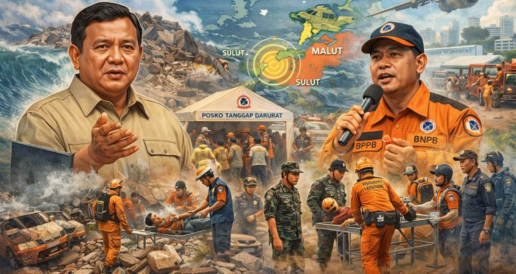 Prabowo Perintahkan BNPB Tangani Cepat Dampak Gempa Sulut dan Malut