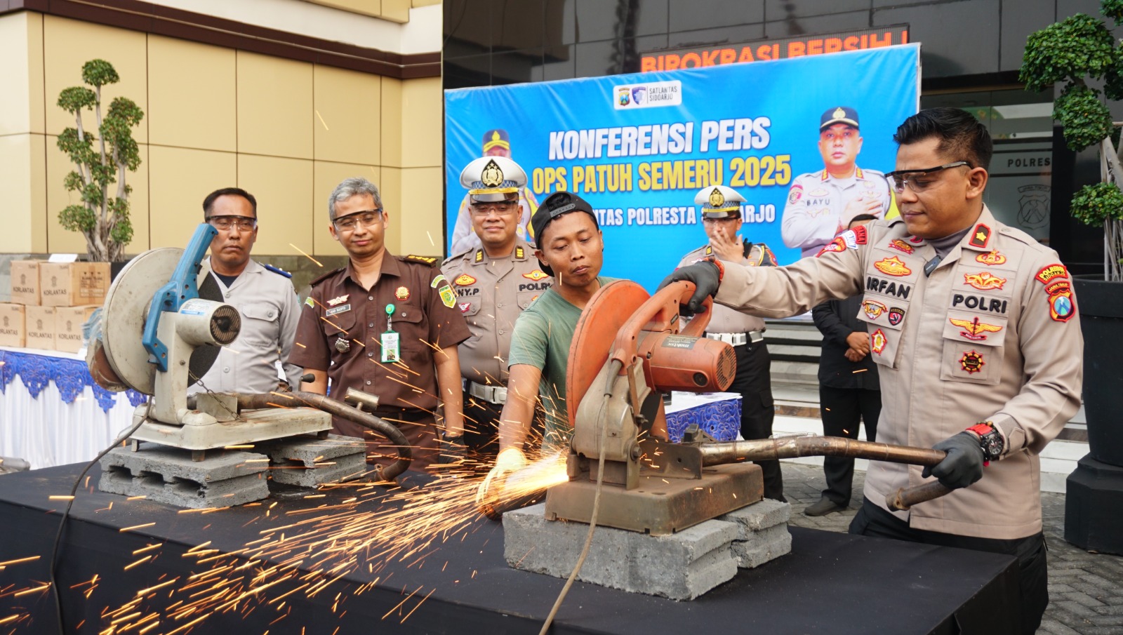 Polresta Sidoarjo Beber Keberhasilan Operasi Patuh Semeru 2025