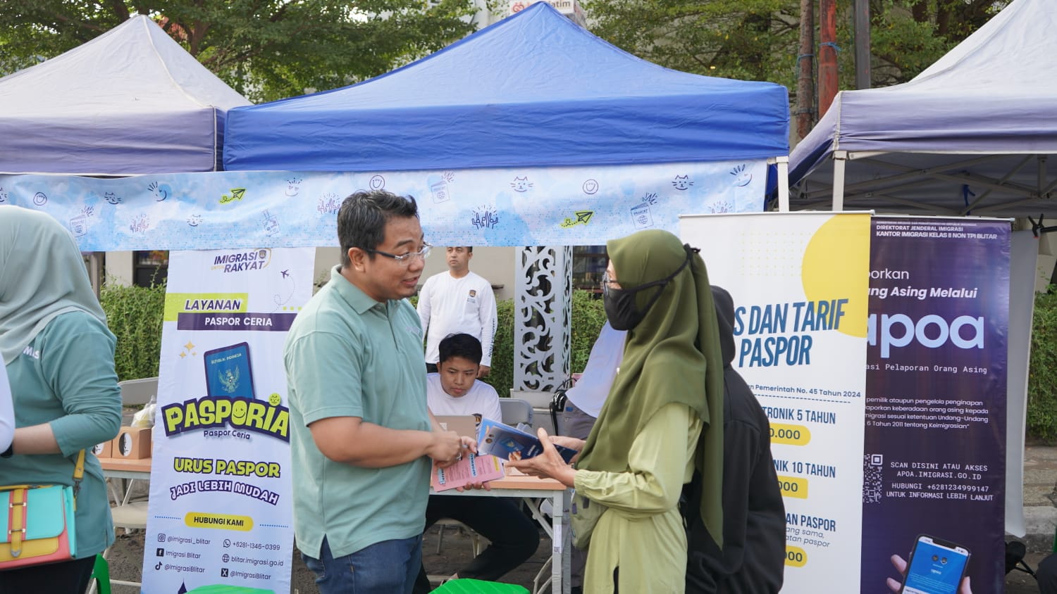  Pasporia Imigrasi Blitar Hadir di CFD Tulungagung, Perluas Layanan Paspor