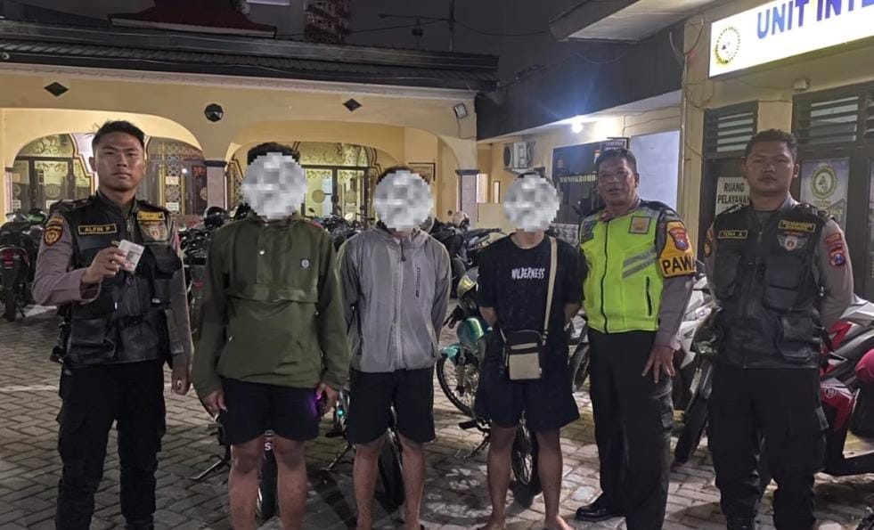 Diduga Hendak Balap Liar di Jalan Diponegoro, 3 Pemuda Diciduk Tim Jogoboyo