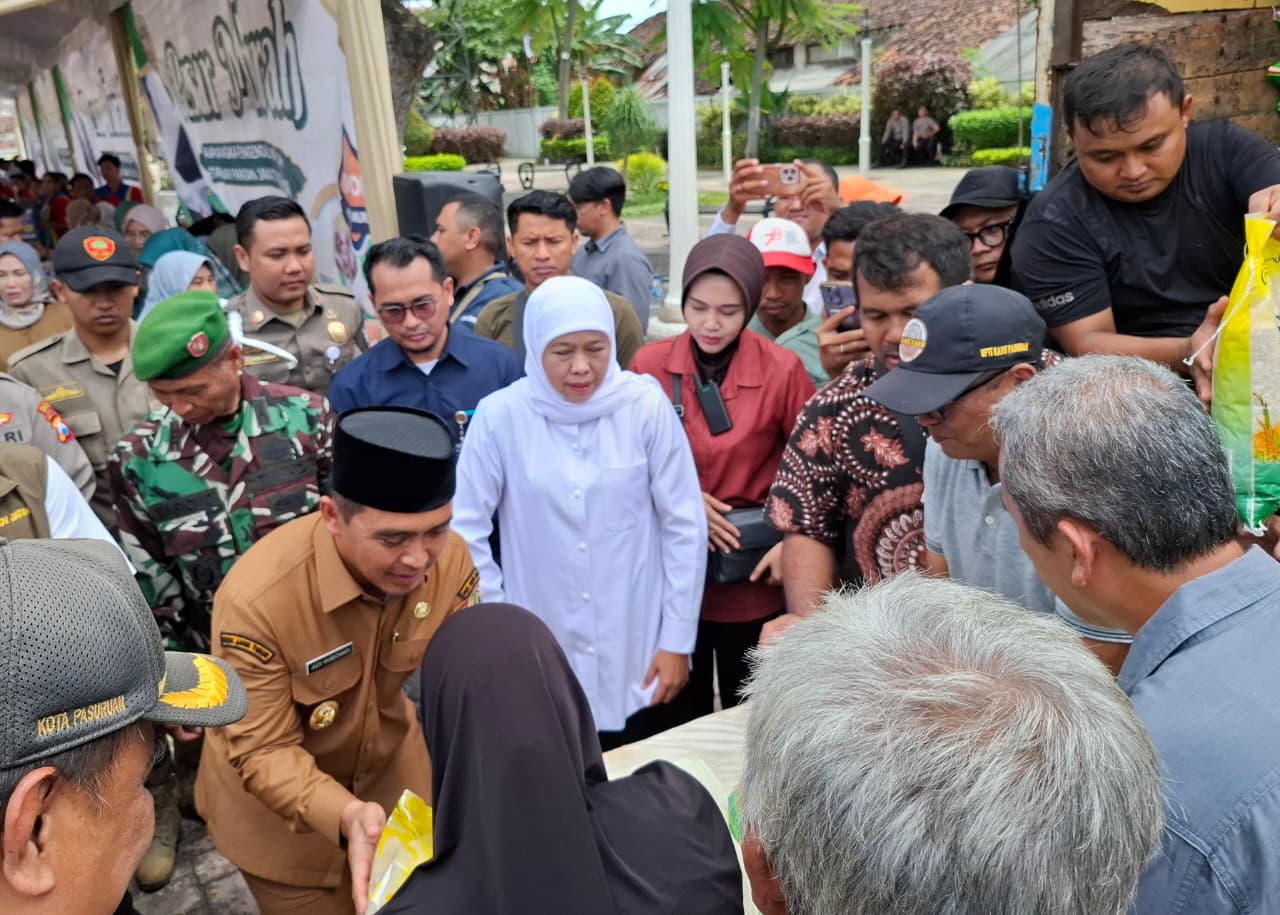 Pemprov Jatim dan Pemkot Pasuruan Pastikan Ketersediaan Beras di Pasar Murah