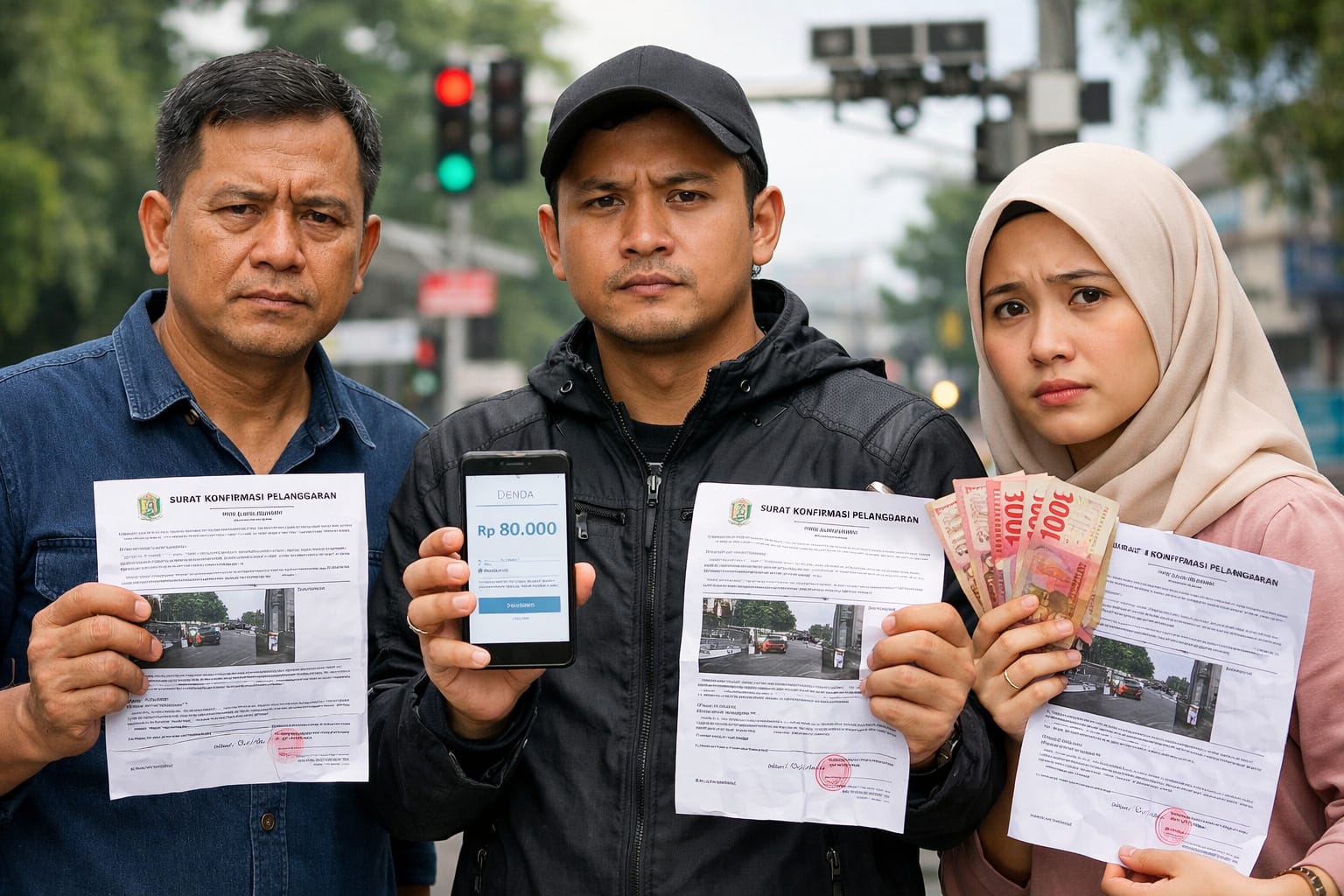 Warga Surabaya Keluhkan Selisih Pembayaran Tilang Elektronik