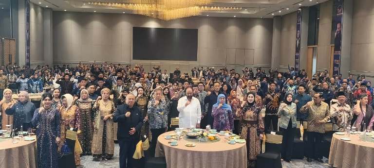 NasDem Jatim Gelar Halalbihalal, Surya Paloh Tekankan Kekompakan