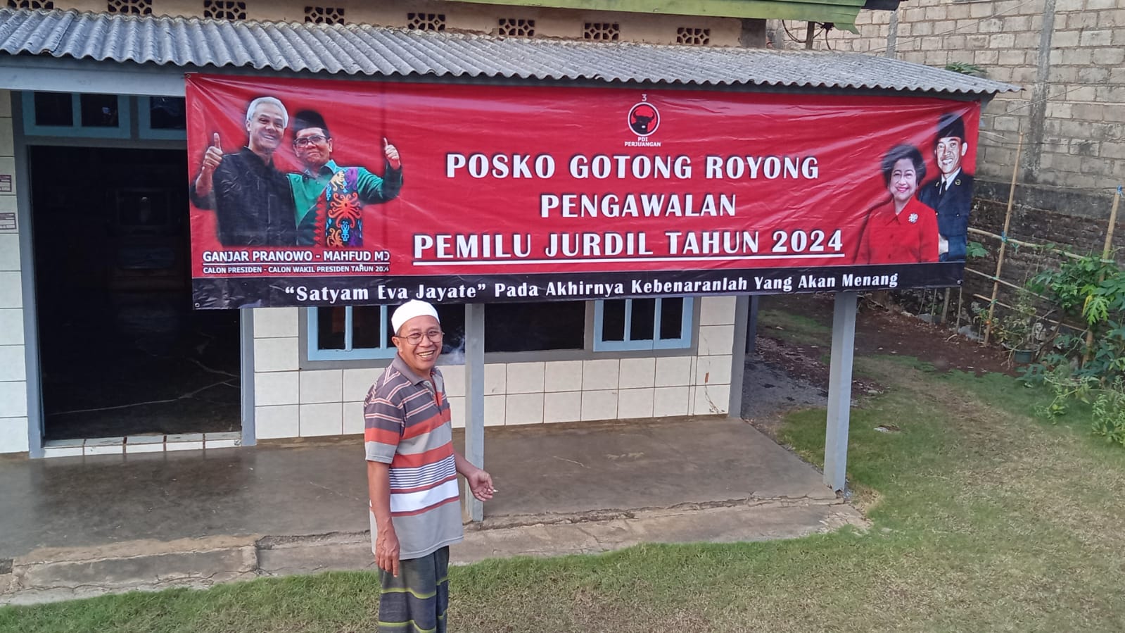DPC PDI-P Kabupaten Malang Resmikan 390 Posko Goyong Royong
