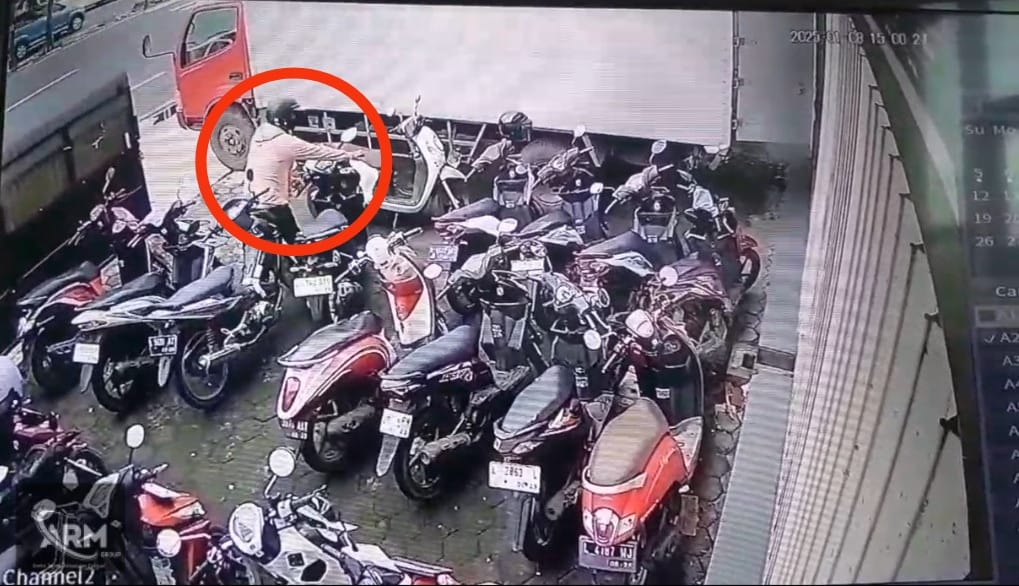 Baru Sebulan Kerja, Motor Pegawai di Kenjeran Raib Digondol Maling