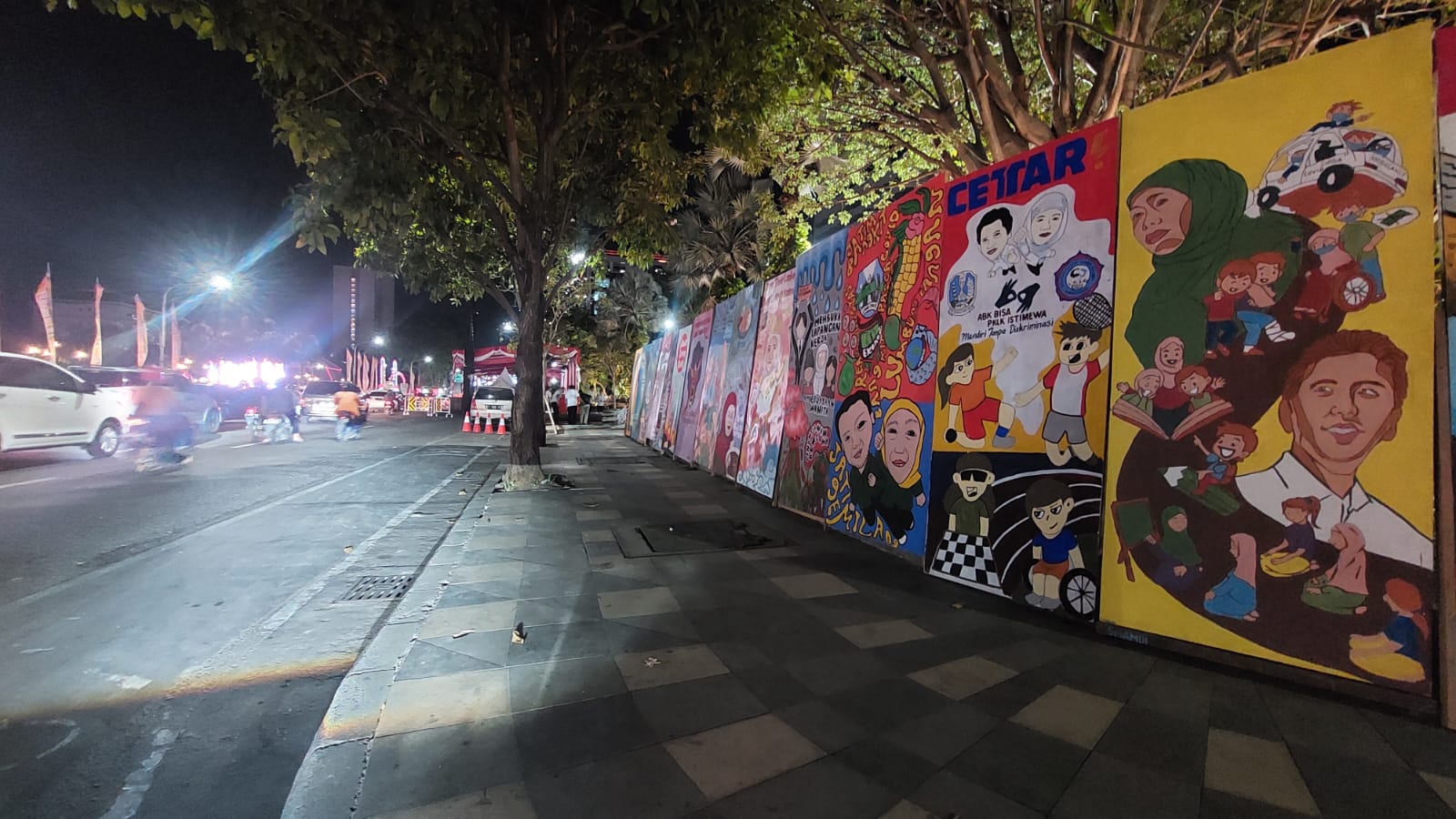 Jelang Peringatan HUT Ke-78 Pemprov Jatim, Ratusan Mural Berjejer di Jalan Gubernur Suryo Surabaya