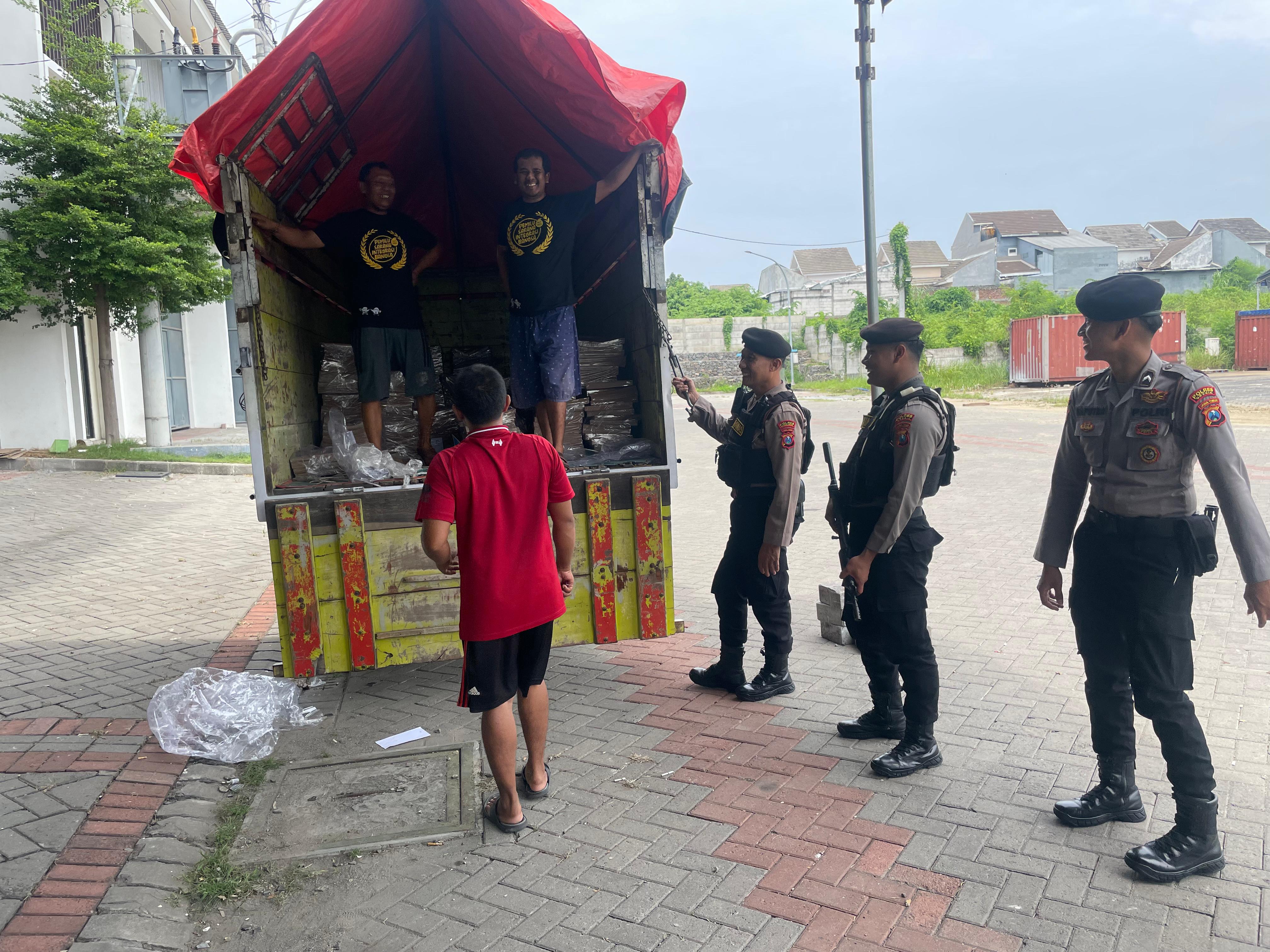 Polres Gresik Masifkan Pengamanan Gudang Logistik Surat Suara