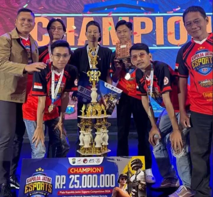 Polres Gresik Sabet Juara Turnamen Esport Kapolda Jatim Cup