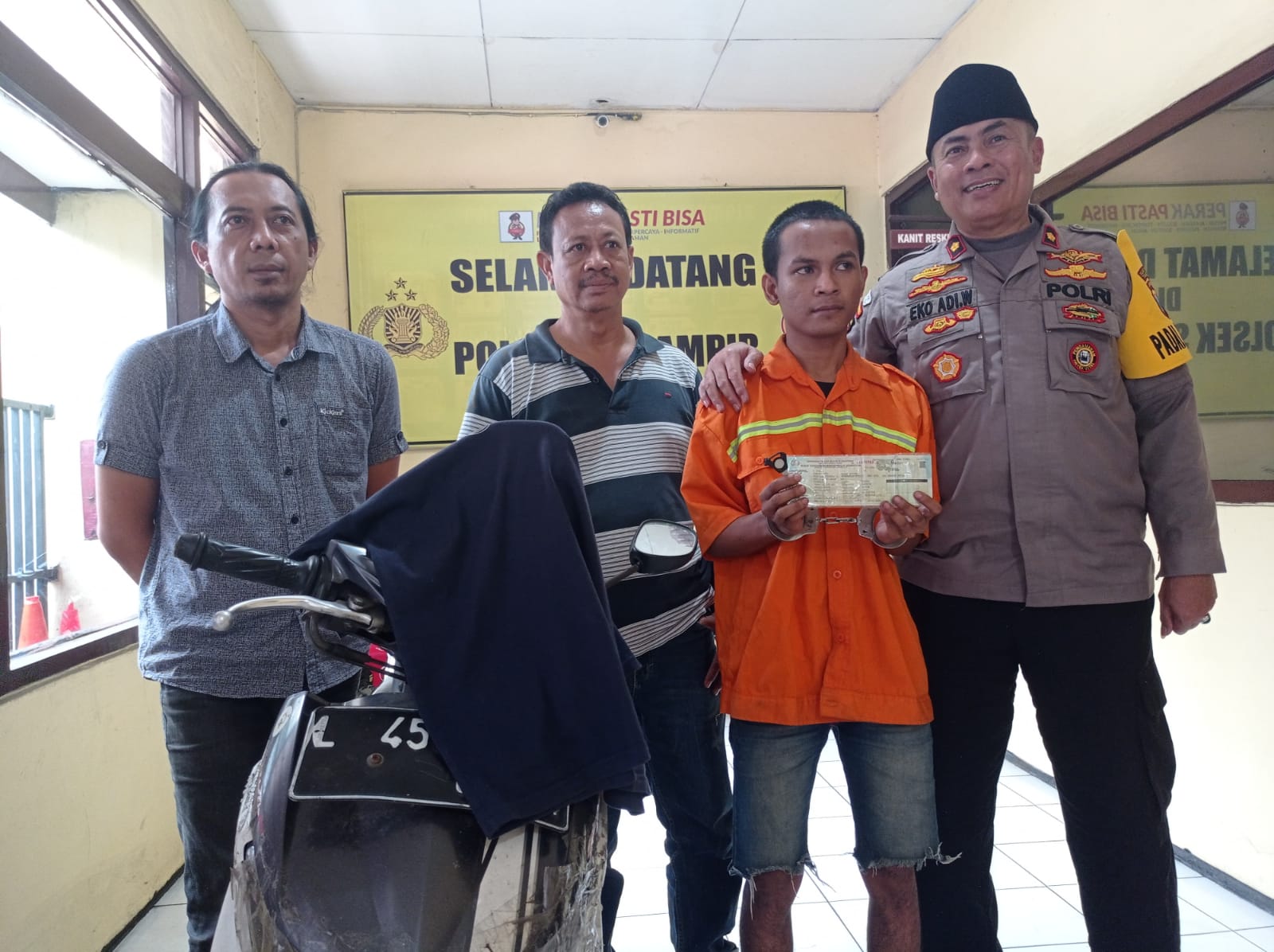 Bandit Curanmor di Surabaya Ditangkap saat Berteduh