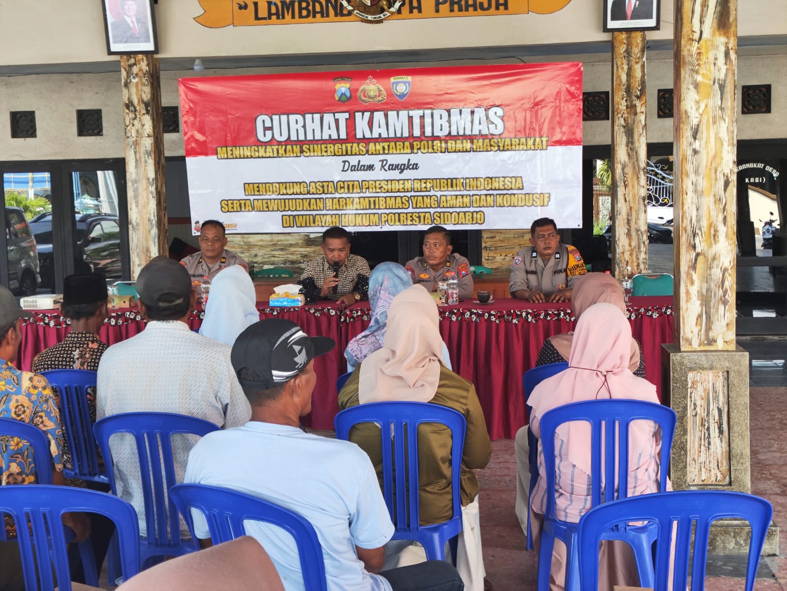 Curhat Kamtibmas Polresta Sidoarjo Perkuat Sinergi dan Serap Aspirasi Warga
