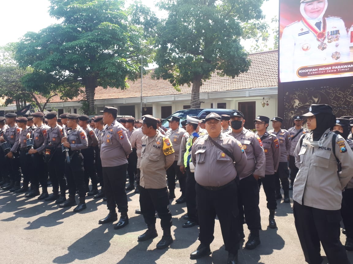 Polsek Mulyorejo  Kawal Unjukrasa DPW FSPMI Jawa Timur