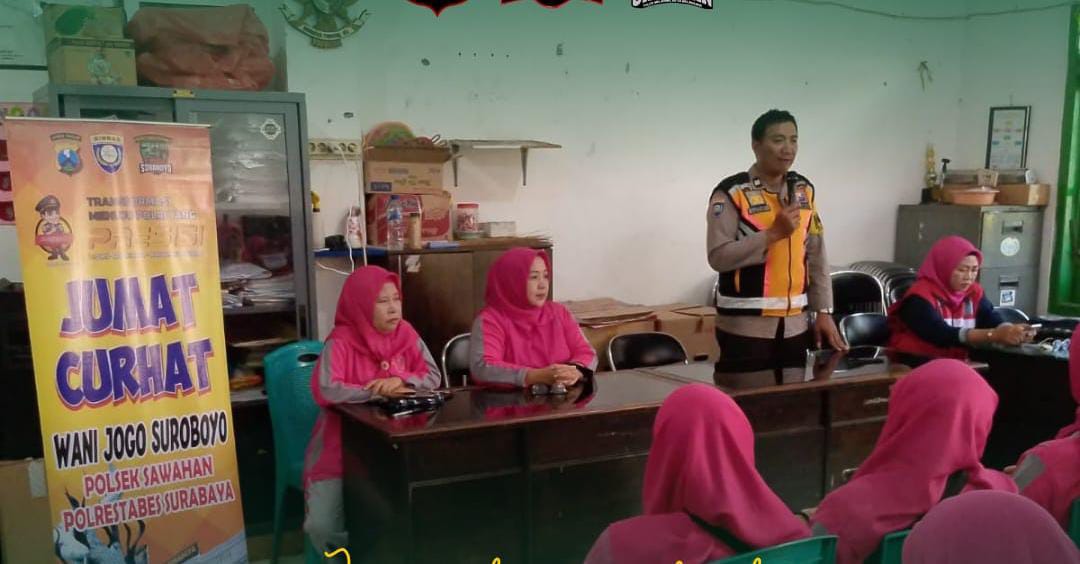 Jumat Curhat Polsek Sawahan Tingkatkan Kewaspadaan Jelang Pilkada