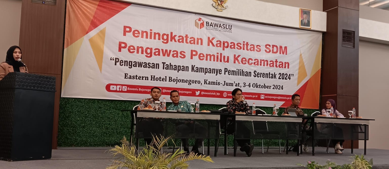 Tahapan Kampanye Pemilihan Serentak 2024, Bawaslu Gelar Peningkatan Kapasitas SDM Pengawas Pemilu Kecamatan