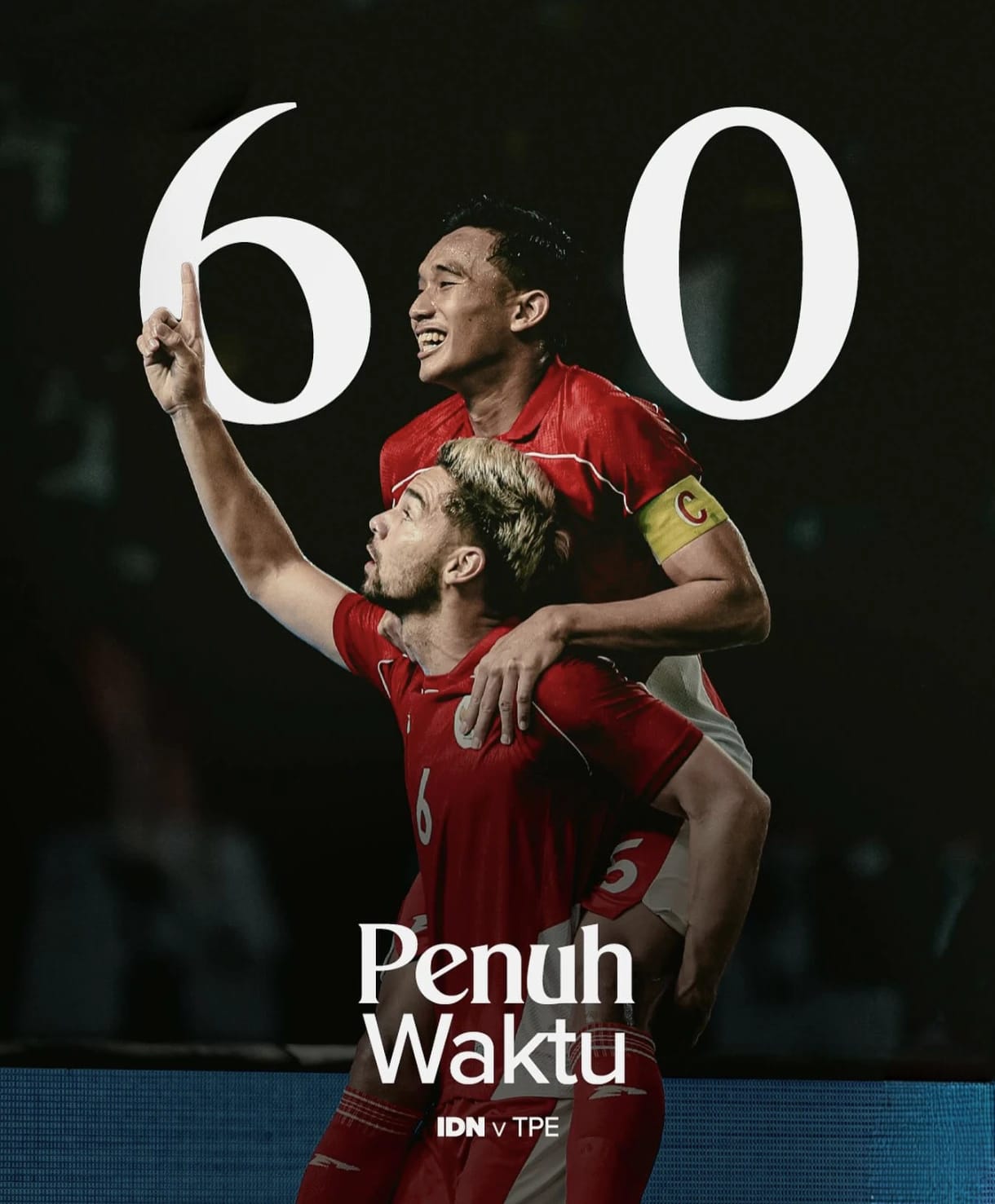 Timnas Indonesia Pesta 6 Gol atas Chinese Taipei di Laga FIFA Matchday