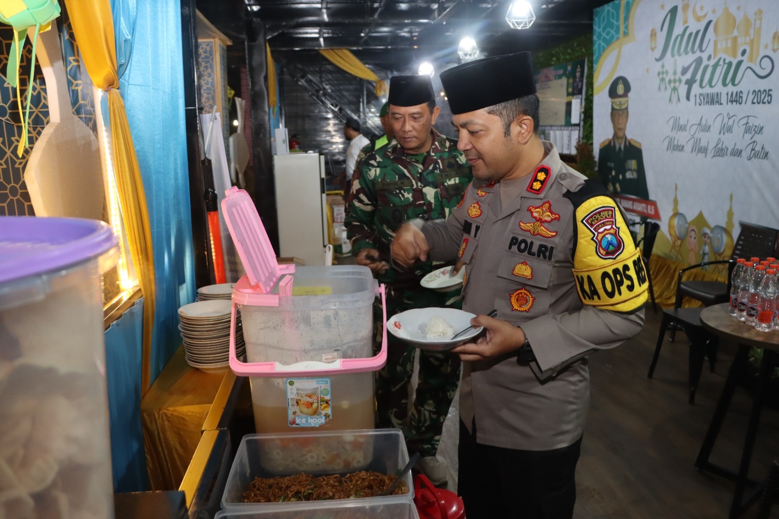 Pererat Silaturahmi, Kapolres Batu Bersama Pabung Kodim 0818 Malang-Batu Gelar Sahur Bersama
