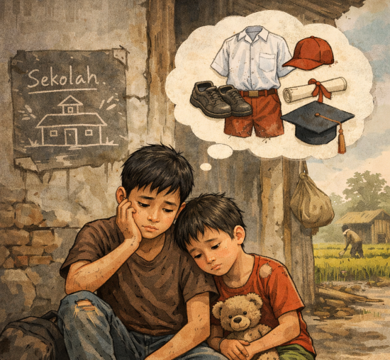 Kakak Beradik di Situbondo Terpaksa Putus Sekolah karena Tidak Ada Biaya