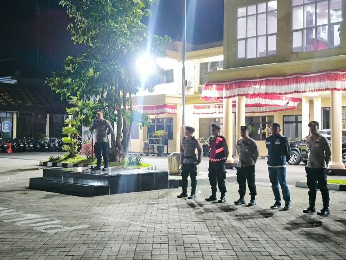 Patroli Skala Besar Polres Nganjuk Amankan Objek Vital dan Cipta Kondisi Kamtibmas