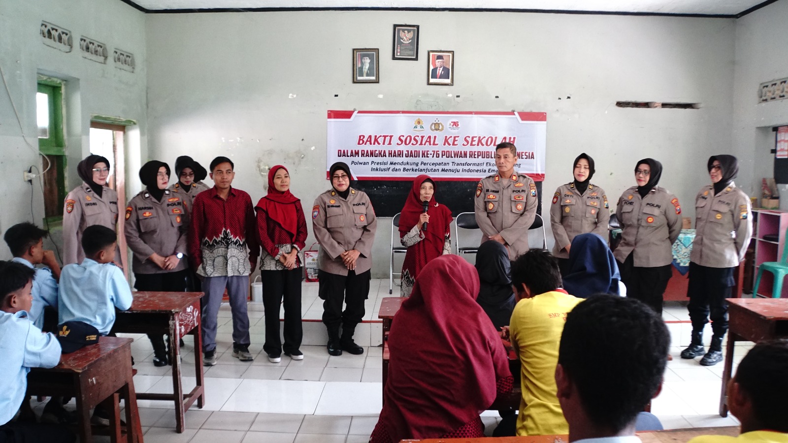 Polwan Sidoarjo Baksos, Sosialisasi Tertib Lalin dan Bahaya Kenakalan Remaja