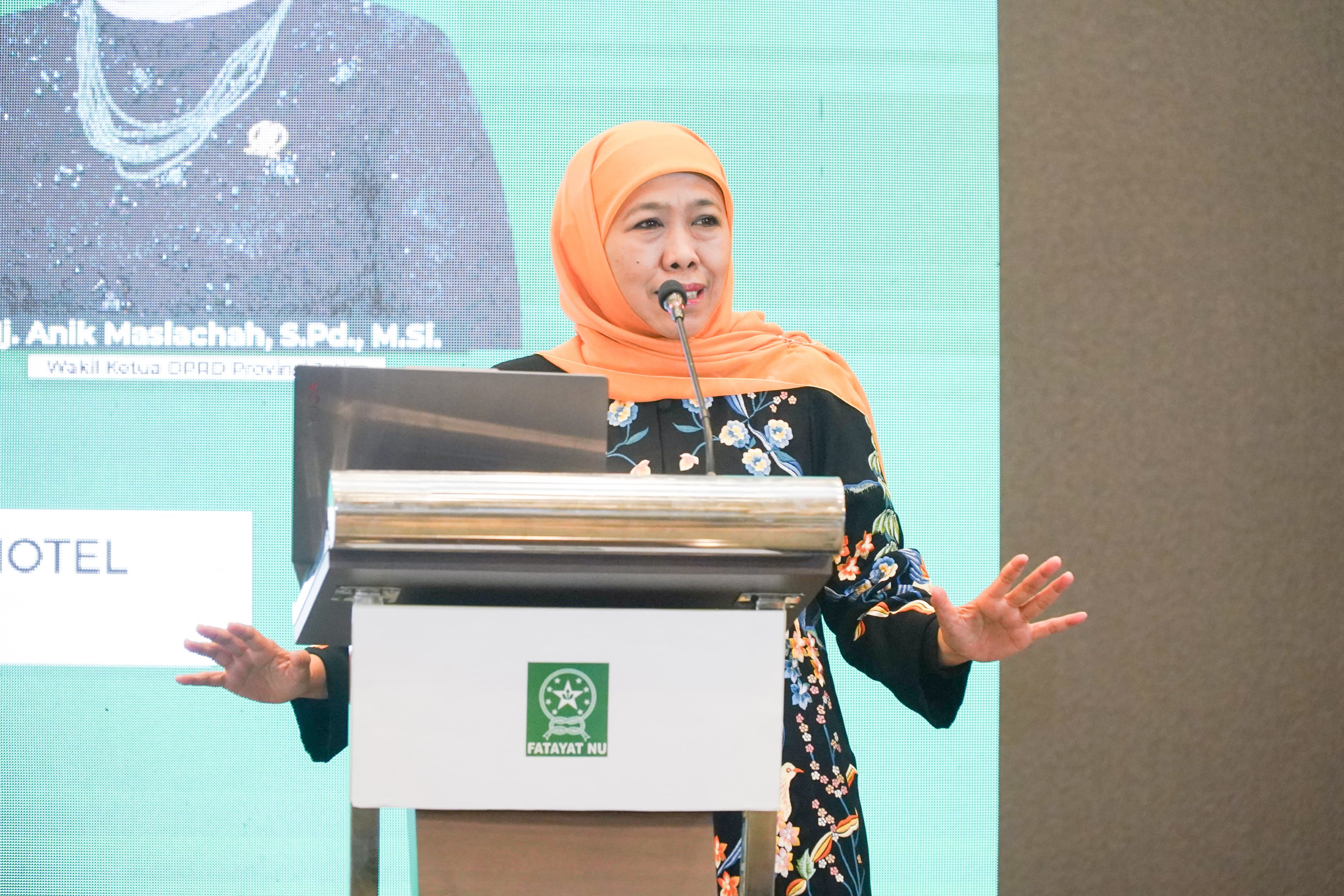 Khofifah Hadiri Konferwil XVI Fatayat NU Jatim