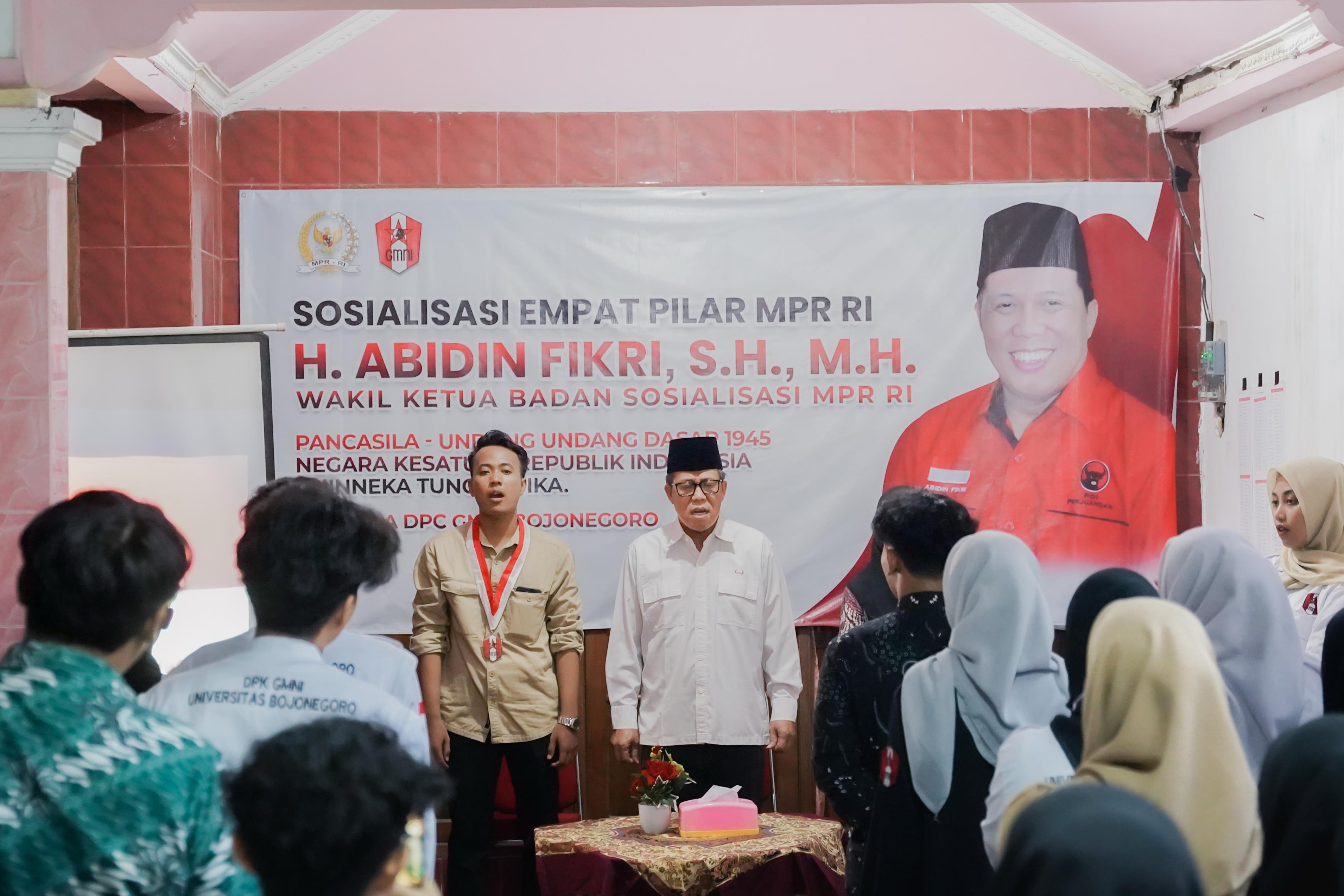 Abidin Fikri bersama GMNI Bojonegoro: Memperkuat Nilai Kebangsaan di Kalangan Generasi Muda