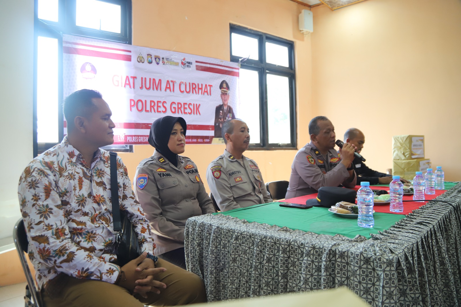 Jumat Curhat Kamtibmas, Polres Gresik Dengar Keluhan Warga Telogopojok