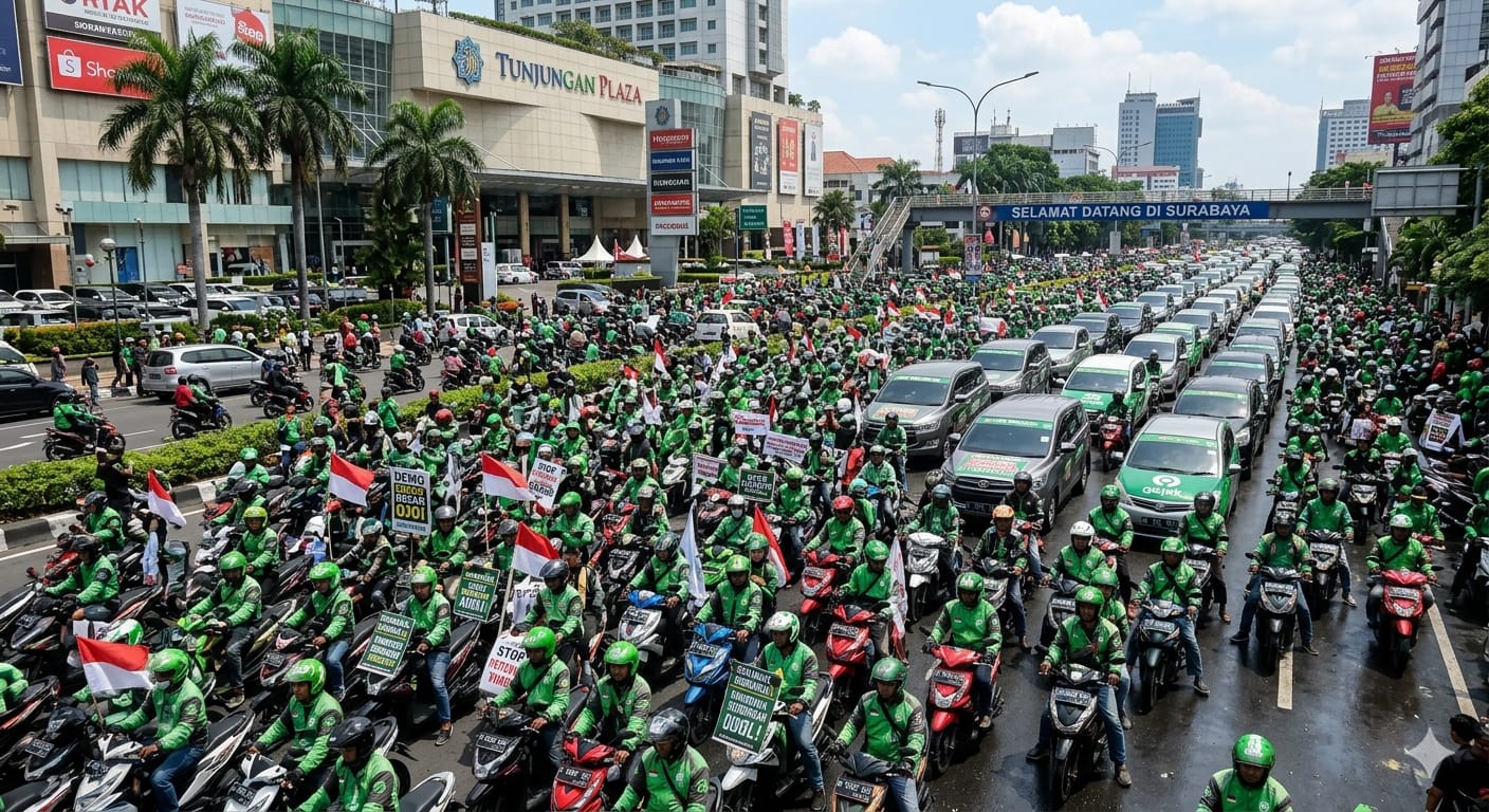 Waspada Kemacetan 28 April 2026, Ojol Gelar Demo di Surabaya dan Sidoarjo