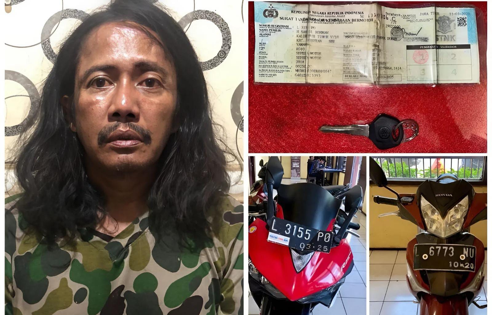 Sebulan Gasak Dua Motor, Aksi Bandit Curanmor Asal Sampang Kandas Diteriaki Maling Warga Bulak Jaya