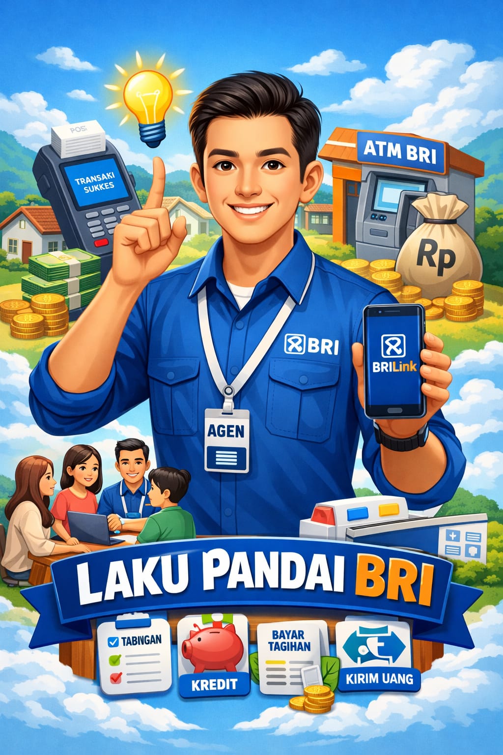 Laku Pandai Permudah Akses Keuangan Warga Bojonegoro Tanpa Harus ke Bank