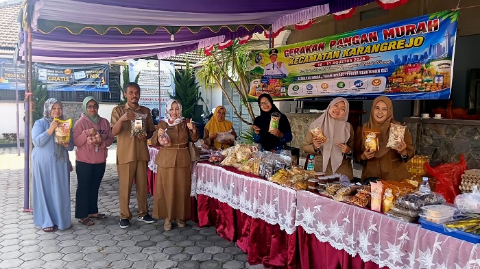 Gerakan Pangan Murah Sasar Kecamatan Karangrejo, Warga Antusias Belanja