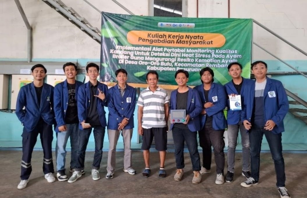 Tekan Kematian Ayam Broiler, Mahasiswa KKN ITS Hadirkan Inovasi Alat Portabel Deteksi Heat Stress