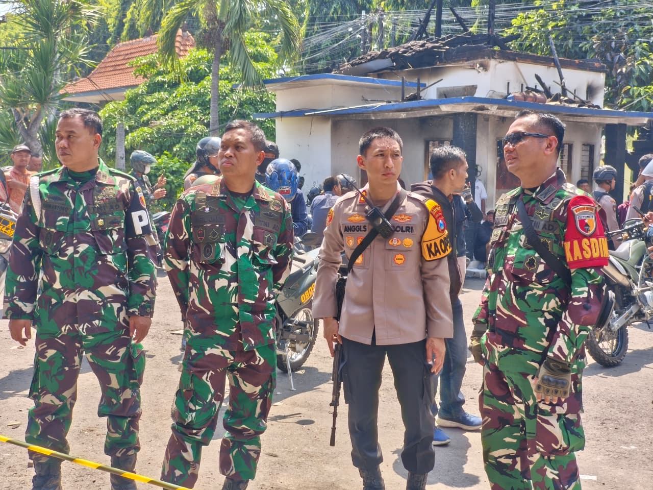 Pastikan Situasi Aman dan Nyaman Pascaaksi Demo, Kapolres Kediri Kota dan Dandim 0809 Patroli Gabungan