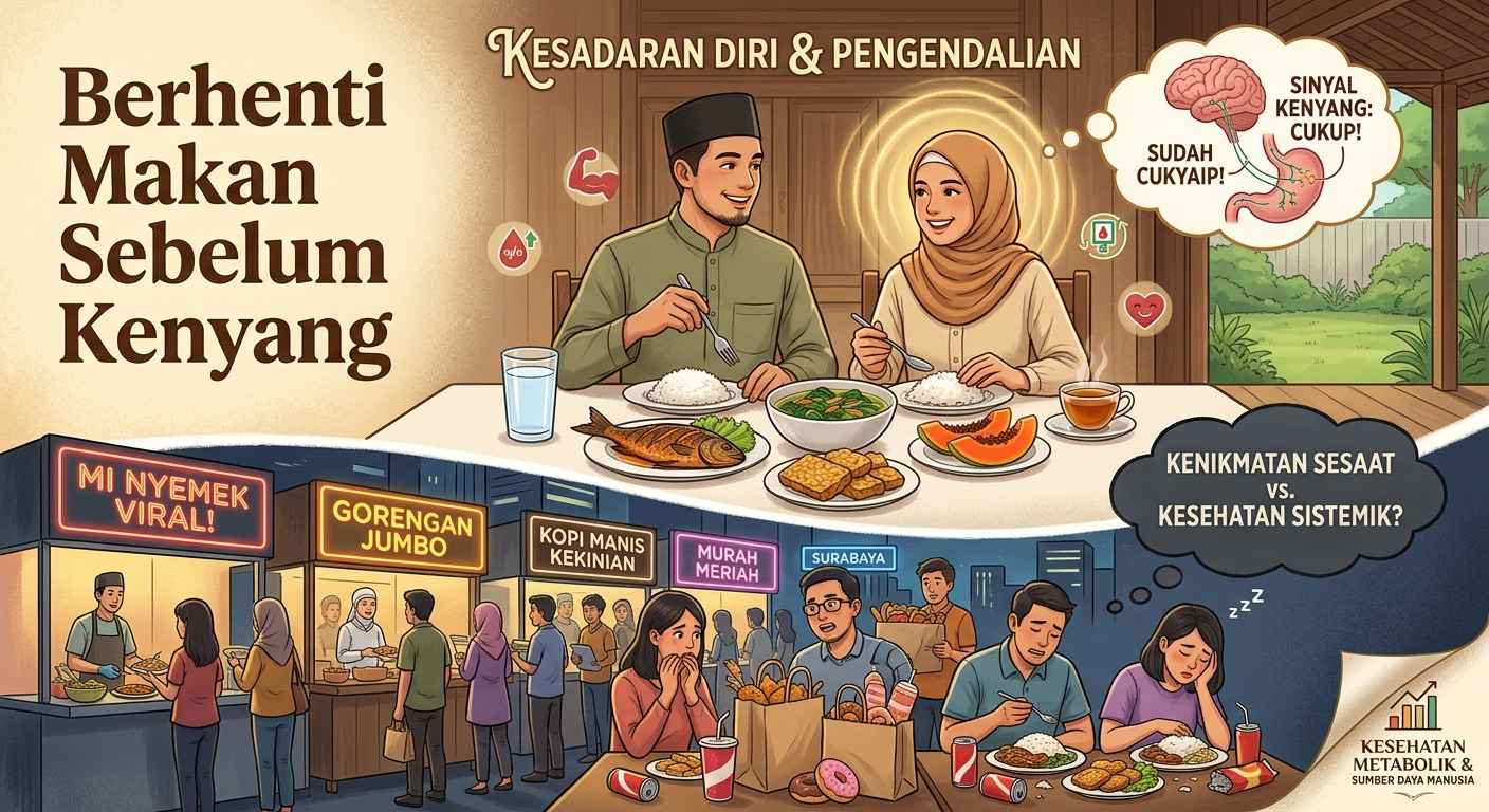 Berhenti Makan Sebelum Kenyang