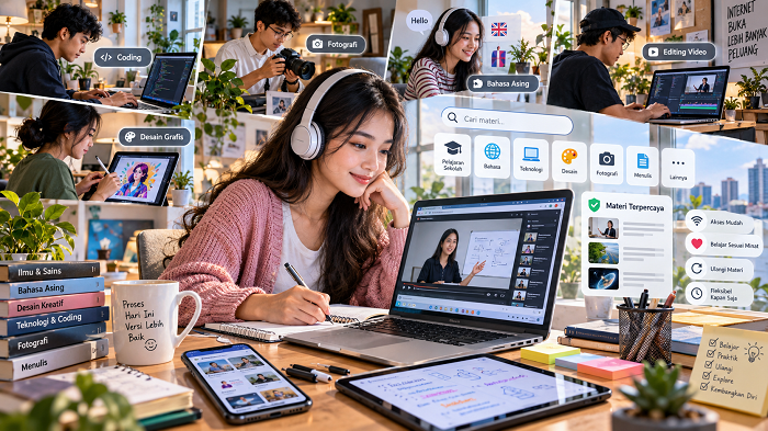 Belajar Mandiri lewat Internet Makin Populer di Kalangan Anak Muda