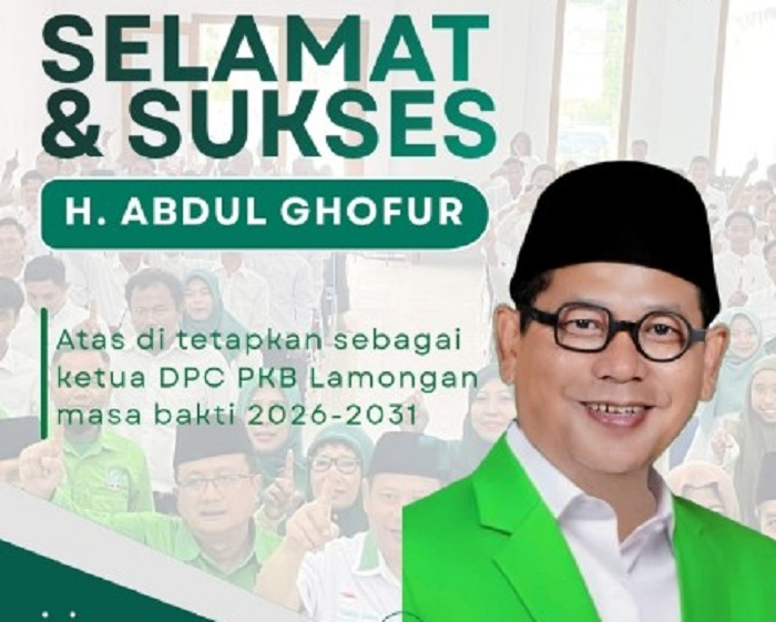 Kaji Ghofur Kembali Nahkodai DPC PKB Lamongan, Fokus Konsolidasi dan Penguatan Partai