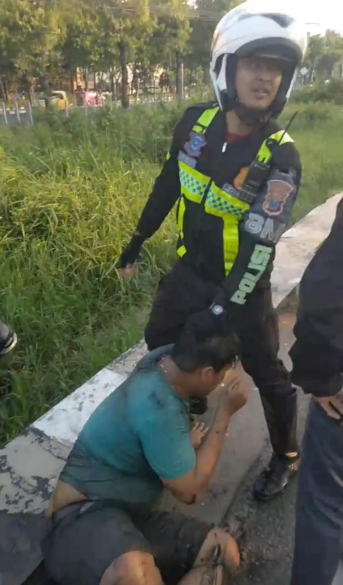 Polisi Beberkan Sosok Maling Motor yang Dimassa di Frontage Road Ahmad Yani