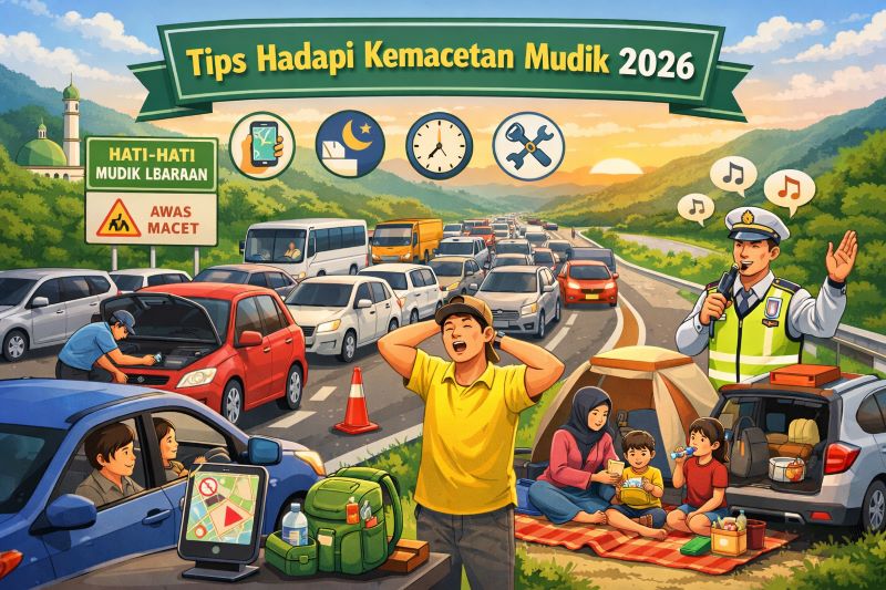 Tips Jitu Hadapi Kemacetan Parah Saat Mudik 2026 Agar Tetap Tenang dan Aman di Perjalanan