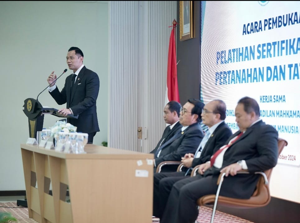 Lengkapi Substansi Pertanahan dan Tata Ruang, Kementerian ATR/BPN Bersama MA Selenggarakan Sertifikasi Hakim