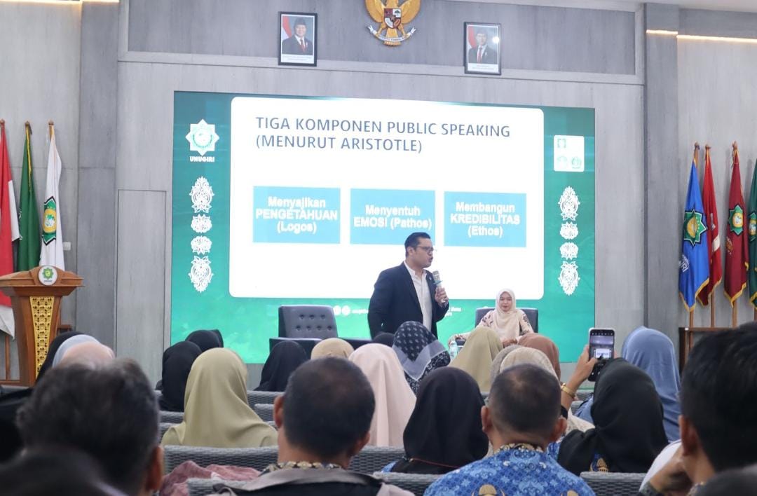 Tingkatkan Kompetensi Profesional Guru, LPPM Unugiri Gelar Pelatihan Leadership dan Public Speaking