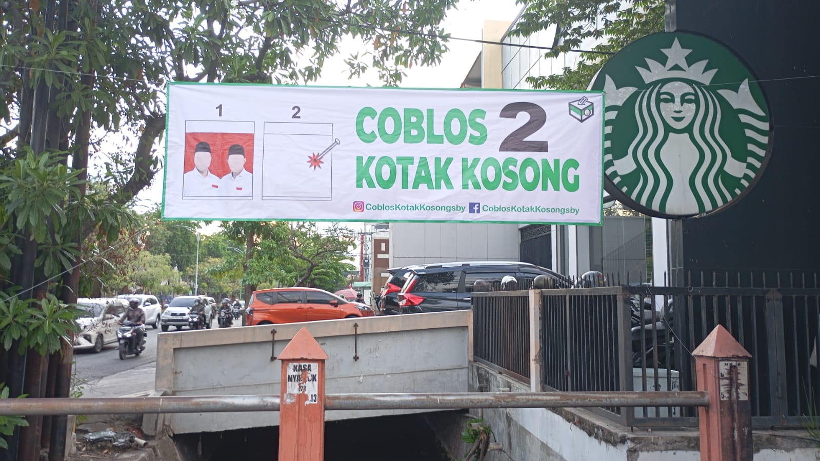 Misteri Hilangnya Ribuan Spanduk Coblos Kotak Kosong di Surabaya, Sabotase Redam Suara Rakyat? 