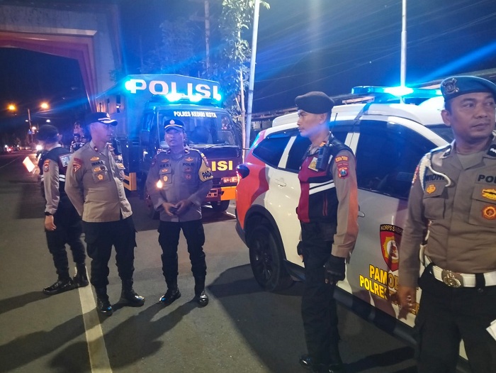 Jaga Stabilitas Kamtibmas, Polres Kediri Kota Tetap Gelar Patroli Gabungan
