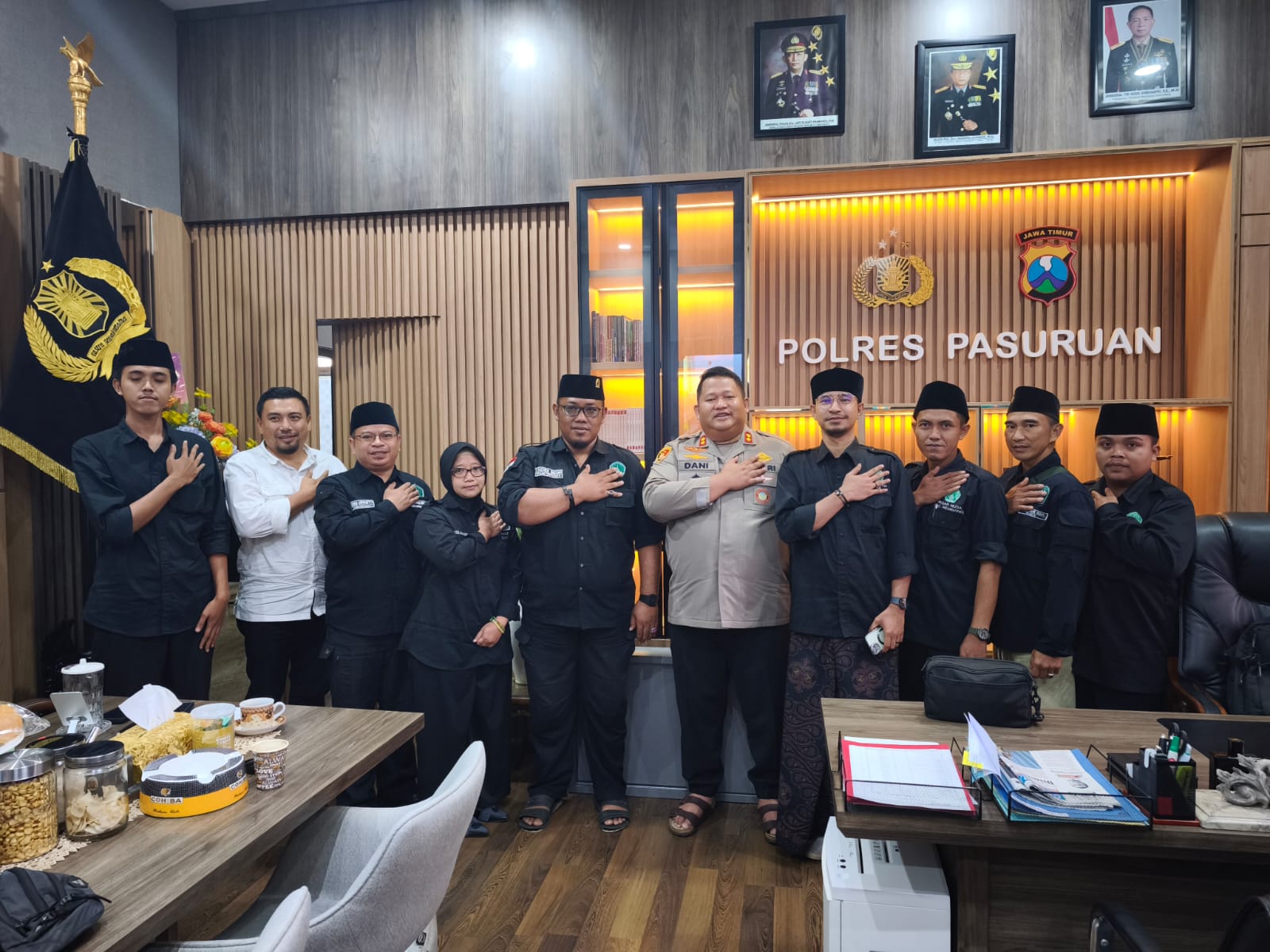 Kapolres Gandeng Pagar Nusa Bangil, Siap Jaga Kondusivitas Pasuruan